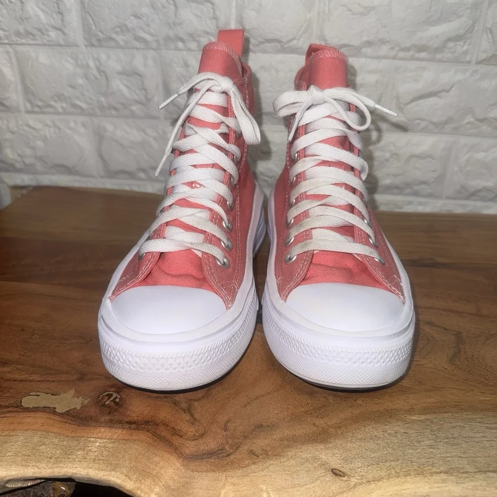 Converse Chuck Taylor All Star Lift Platform High Pink Canvas Shoes Kid 3.5Y‎